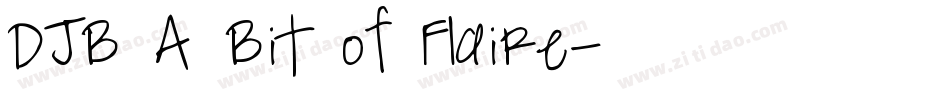 DJB A Bit of Flaire字体转换